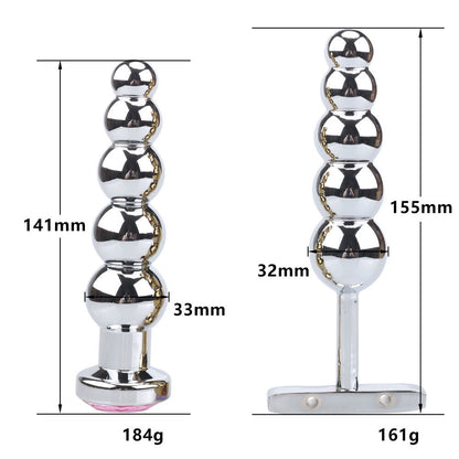 उच्च गुणवत्ता धातु गुदा मोती और योनि डिल्डो वयस्क खिलौना