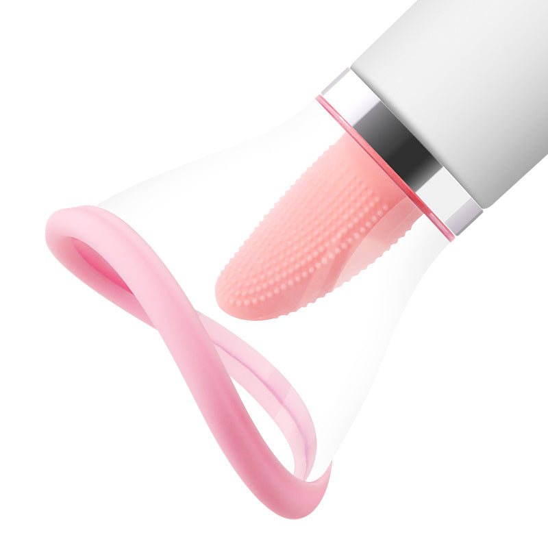 Multi Frequency Female Tongue Licking AV Stick  Charging Vibration