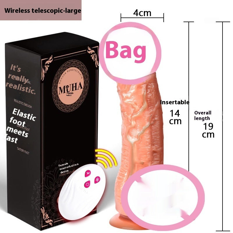 Charging Telescopic Remote Control Swing Heating Simulation Tongue Licking Vibrator For Women