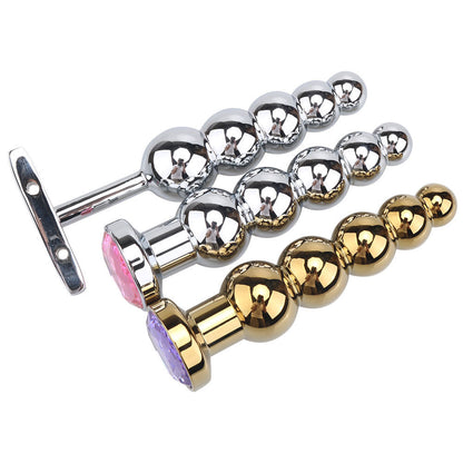 High quality metal anal beads & Vagina dildo adult toy