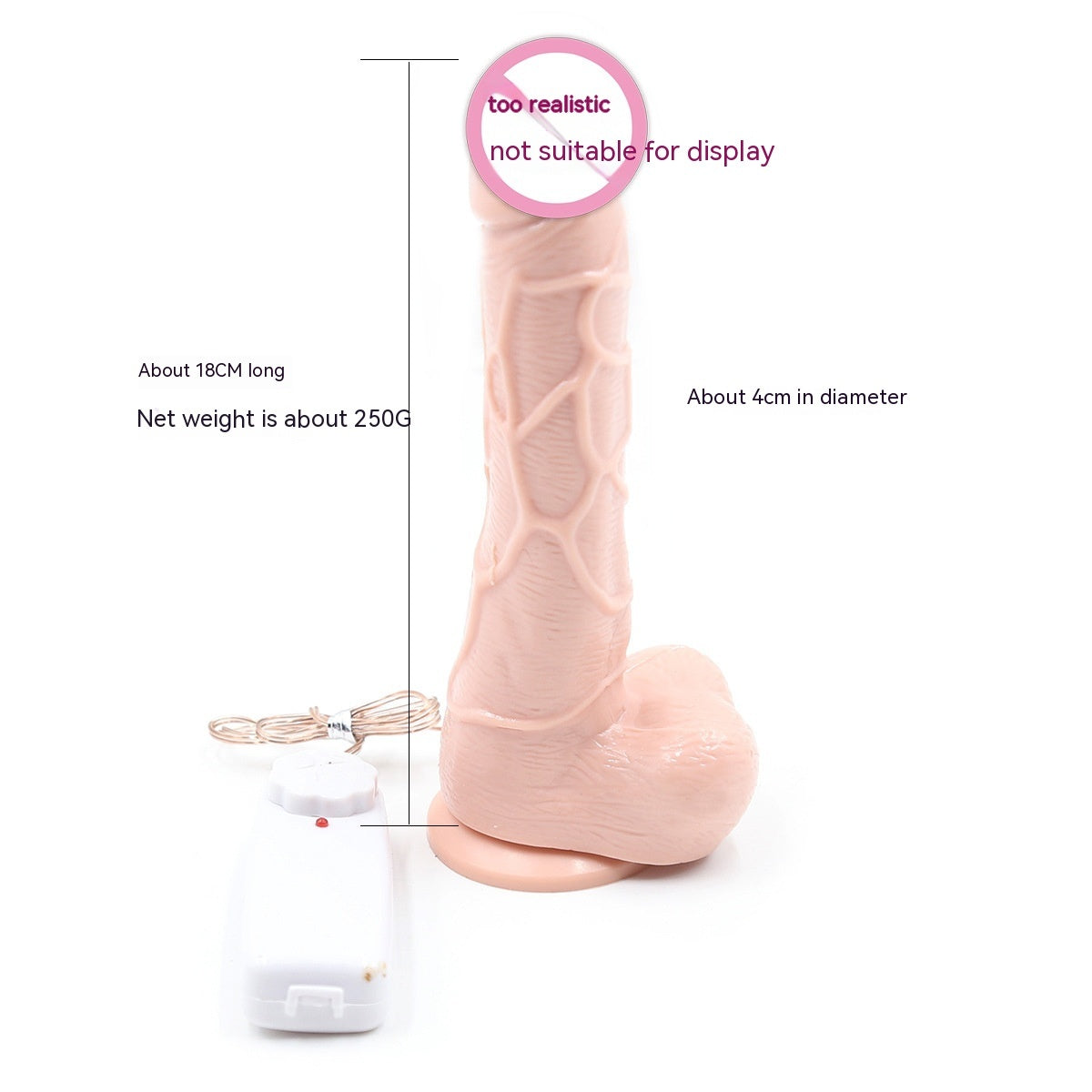 Flesh Color Penis Sucker With Vibrator For Women