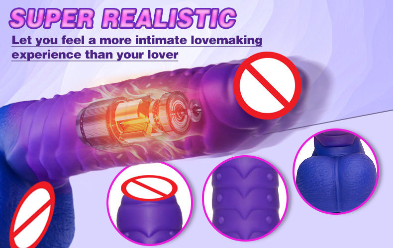 Women's Masturbation Device Heating Back Court Vibrator