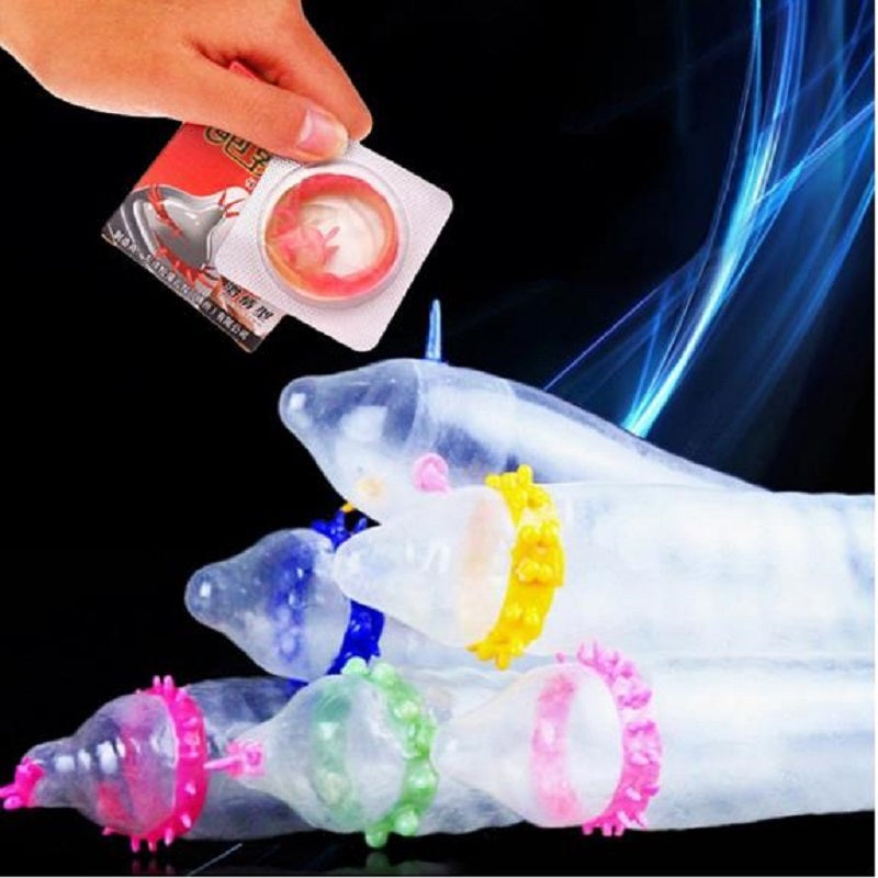 Big FlowerThorn Special-shaped Wolf Teeth Set Condom