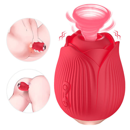 Rose Sucker Sucking Milk Vibrating Vibrating Egg Masturbation Device