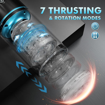 Hurricane Telescopic Rotating Airplane Bottle Men's Vibration Toy